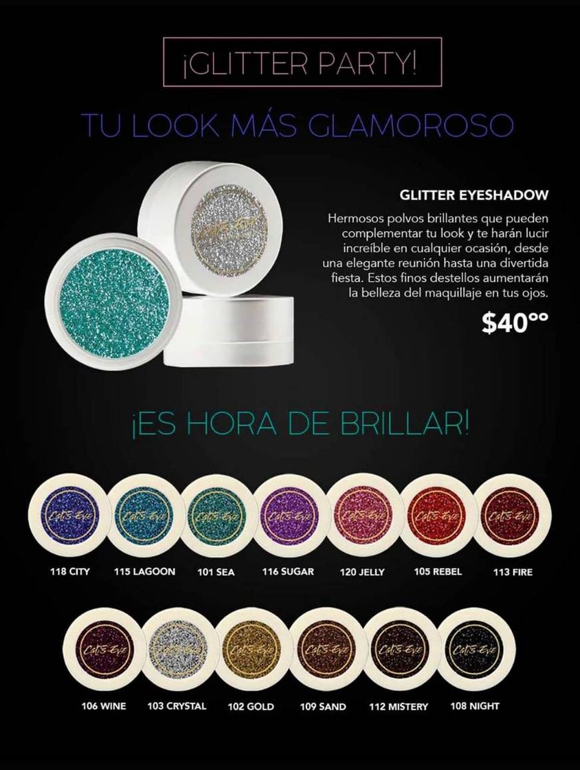 Fashion Sombras Glitter ✴️