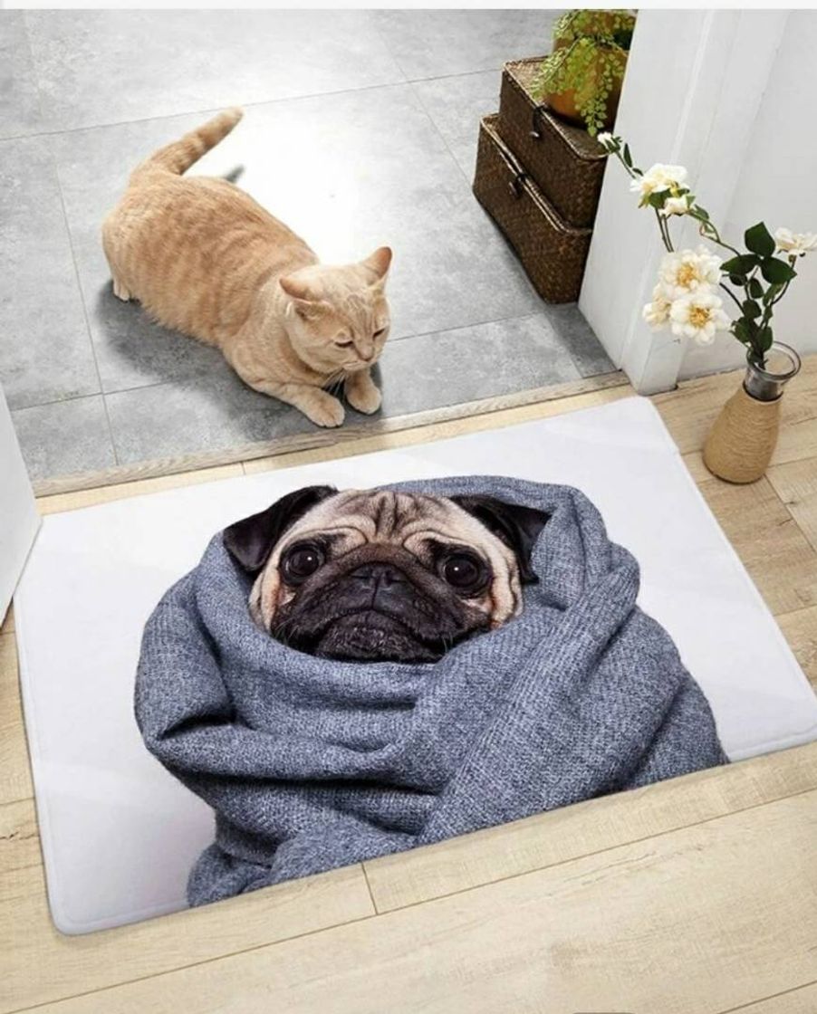 Social Tapete  con figura de Pug