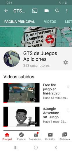 Mi canal de youtube 