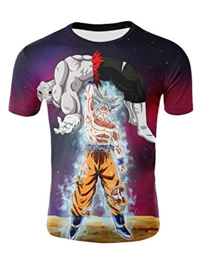 Camiseta Dragon Ball Niño Unisex 3D Impresión Hombres Camisetas y Camisas Deportivas