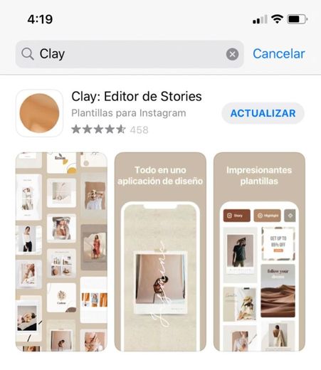 Clay / app para fotos y feed de insta