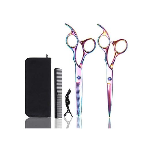 Lictin 4 en 1 kit 6" Tijeras de Peluquería Profesional Corte de Pelo