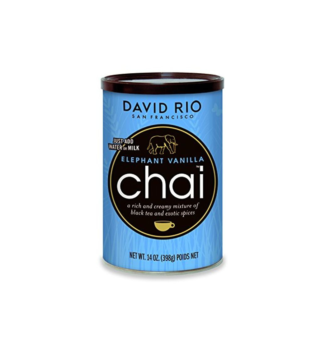 Productos David Rio Chai Mix, Elephant Vanilla, 14 Ounce