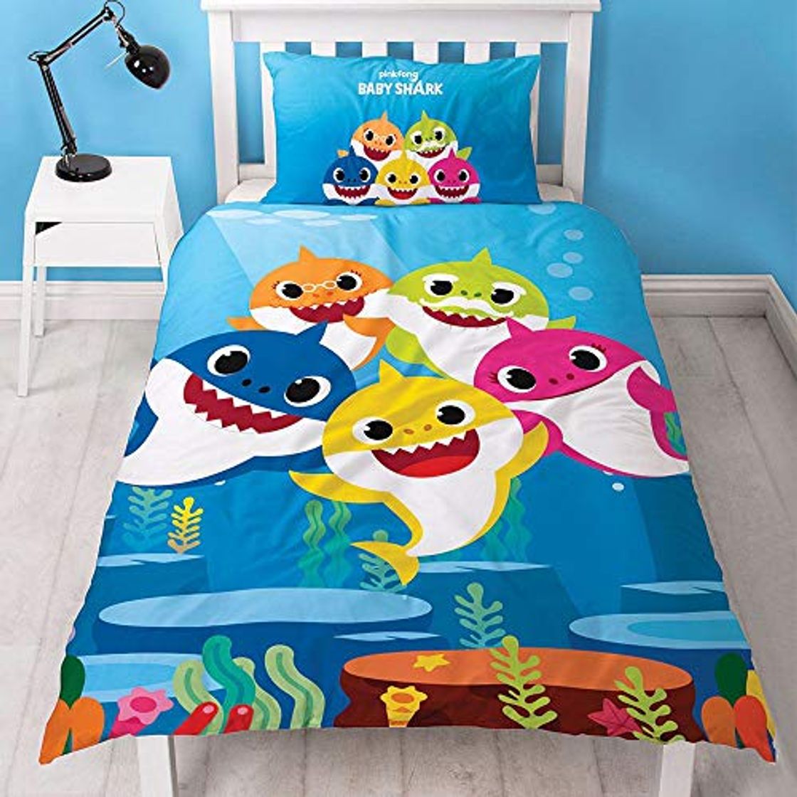 Productos Baby Shark Funda de edredón con Funda de Almohada a Juego