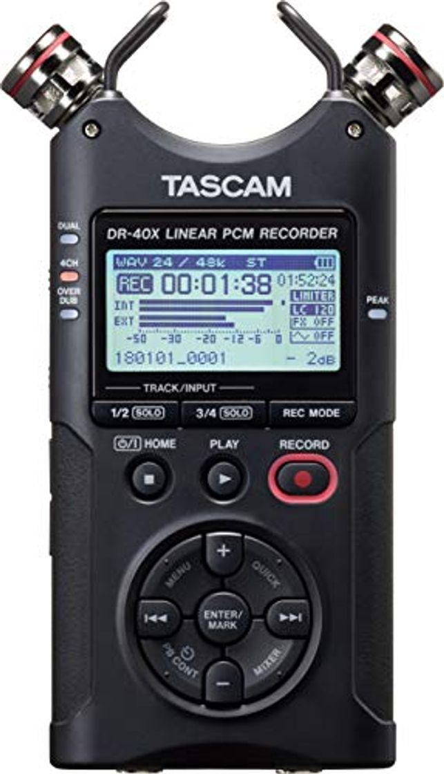 Product Tascam DR-40X grabadora de audio portátil de 4 pistas