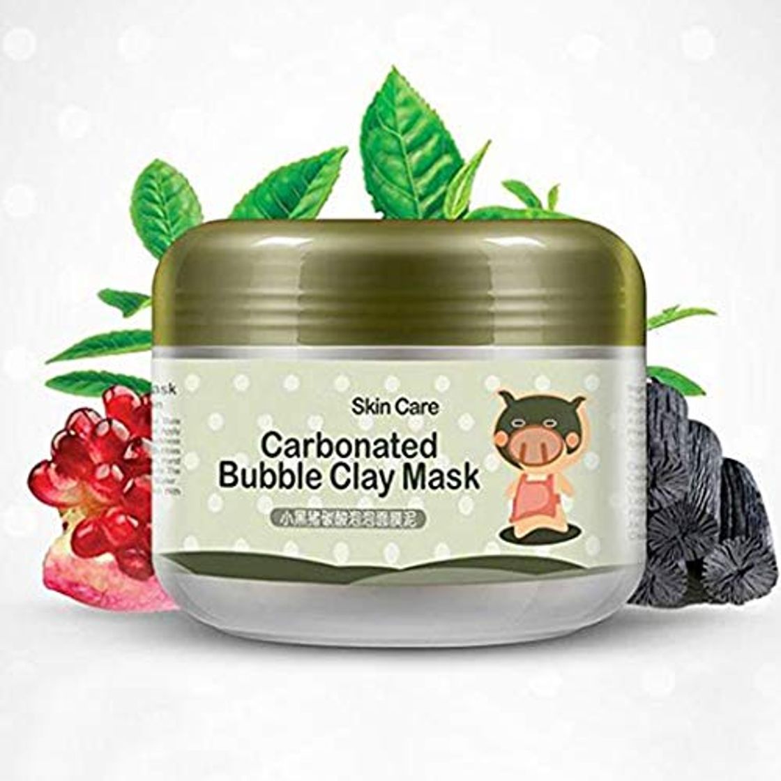 Product AJUMKER Carbonated Bubble Clay Mascarilla Oxígeno Barro Hidratante Limpieza profunda Blanqueamiento Hidratante