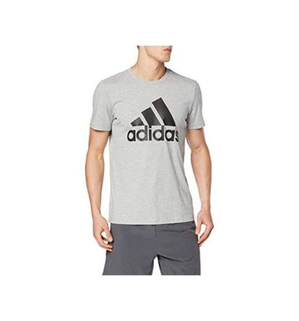 Social adidas Most Haves Badge of Sports TS M Camiseta, Hombre, Gris