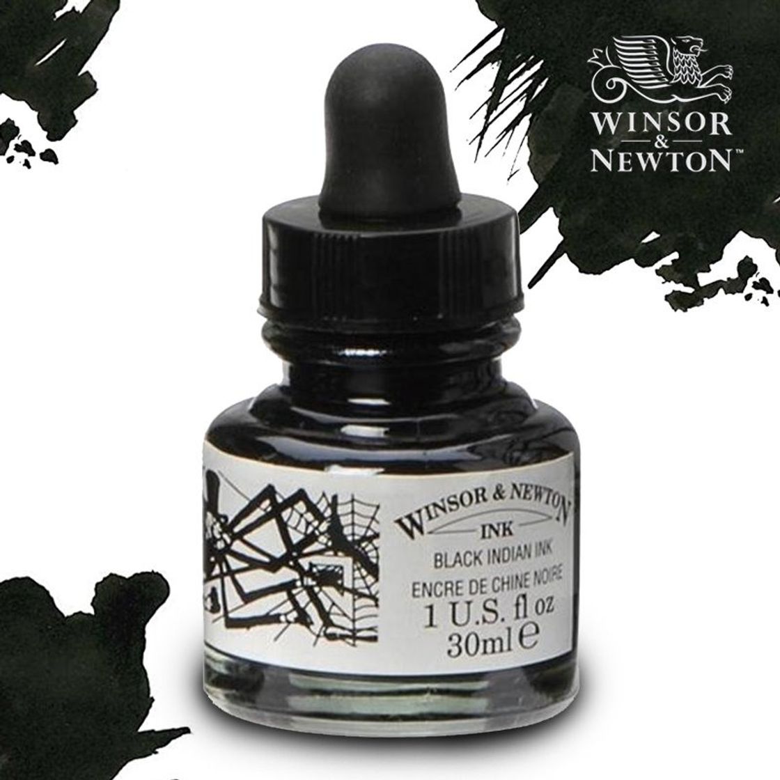 Fashion TINTA CHINA WINSOR AND NEWTON 30 ML CON GOTERO NEGRO