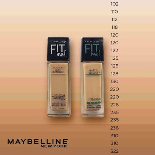 Maybelline Fit Me Base de Maquillaje Mate