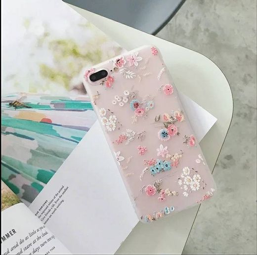 Funda de silicona floral - AliExpress