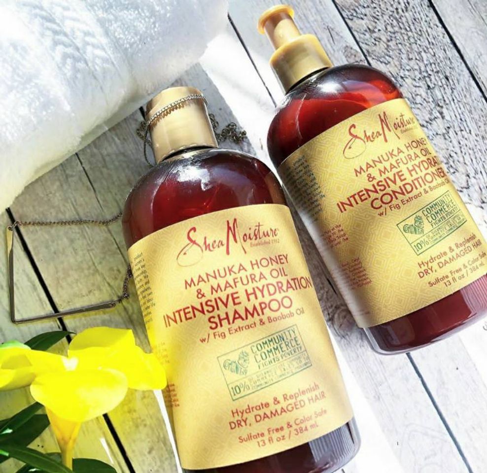 Producto Shea Moisture Manuka Honey & Mafura Oil Shampoo & Conditione