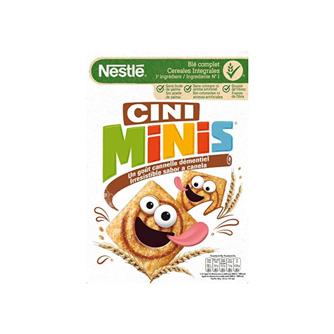 Product NESTLE cereales infantiles cini minis con sabor a canela caja 375 gr