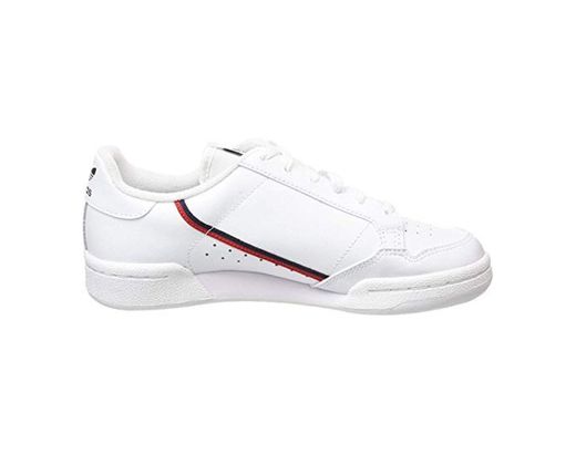 Adidas Continental 80 J, Zapatillas de Deporte Unisex Adulto, Blanco