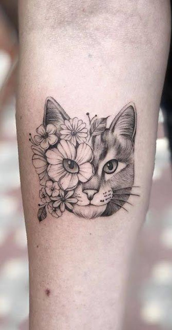 Fashion Inspiração tatuagem gato