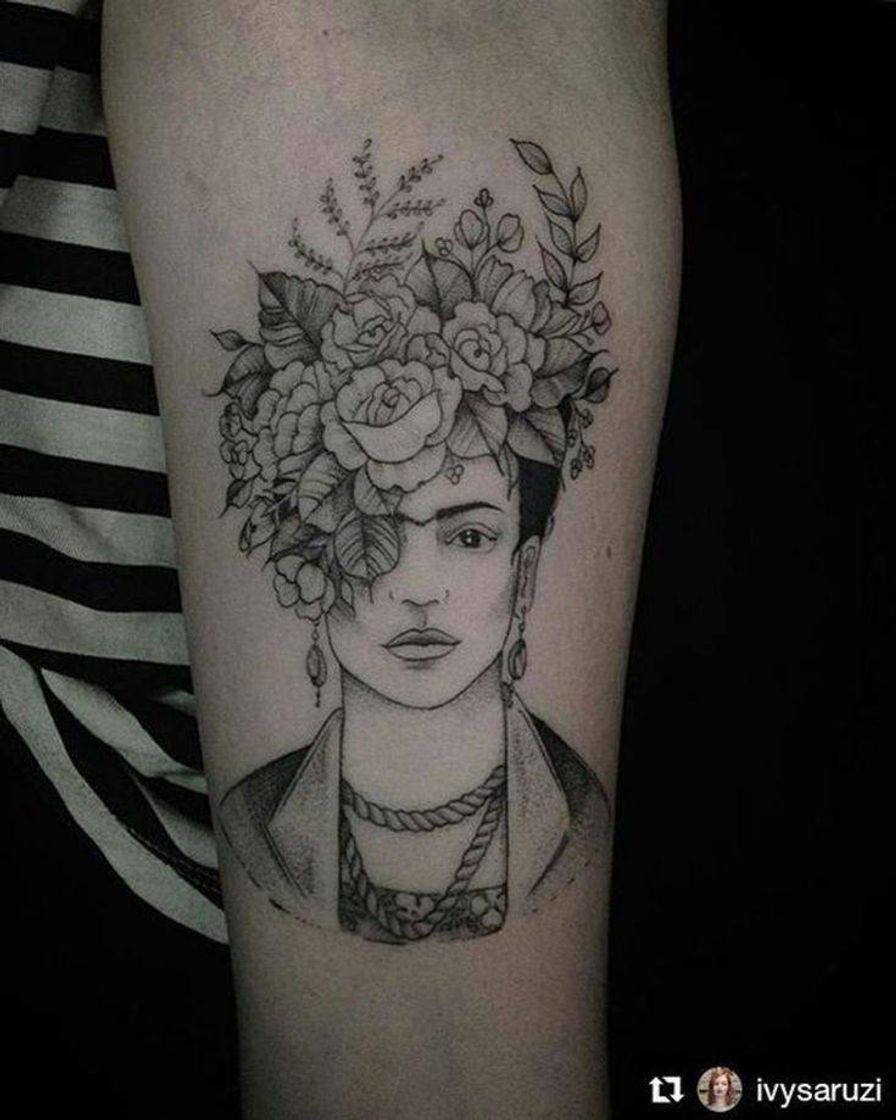 Fashion Tatuagem Frida Kahlo