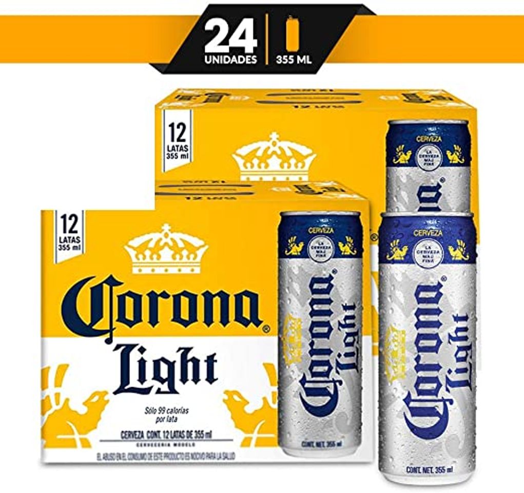 Social 
Cerveza Clara Corona Light lata de 2 12 pack de 355ml c/u t