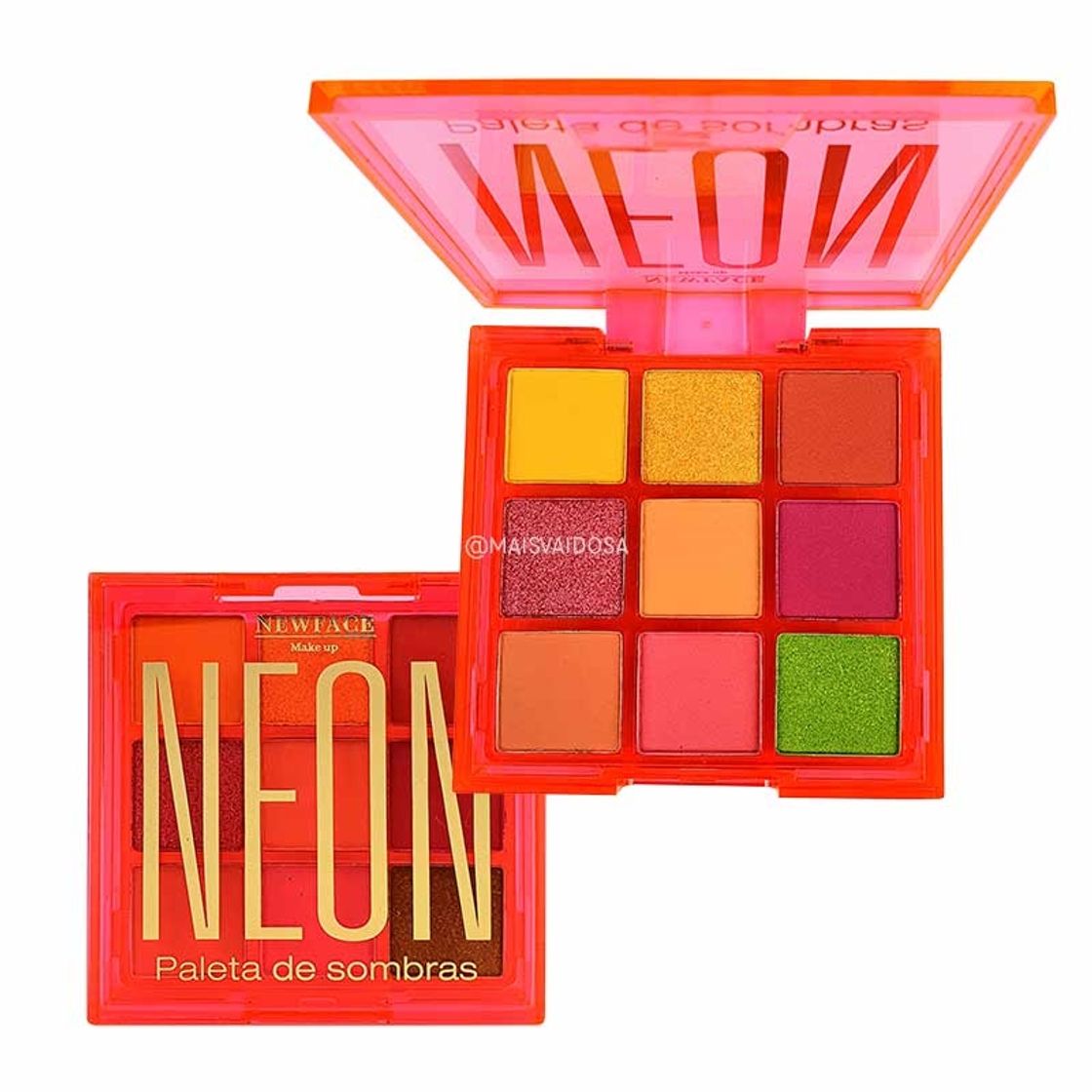 Fashion Paleta de sombra neon new face 