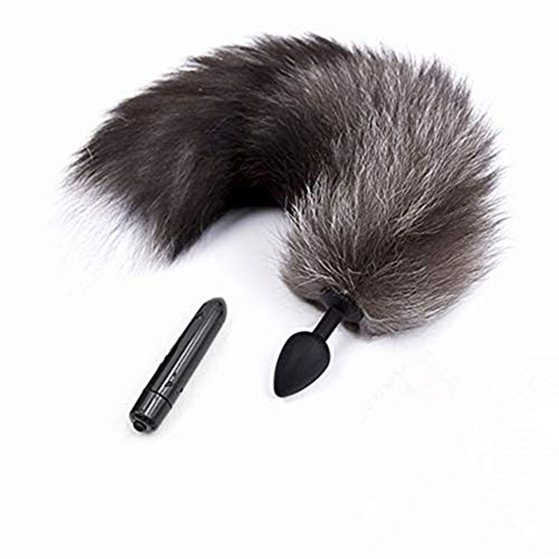 Product Dingcaiyi Estimulador Vibratorio De 10 Velocidades Con Fox Tails Silicona Būtt-Plug Pareja