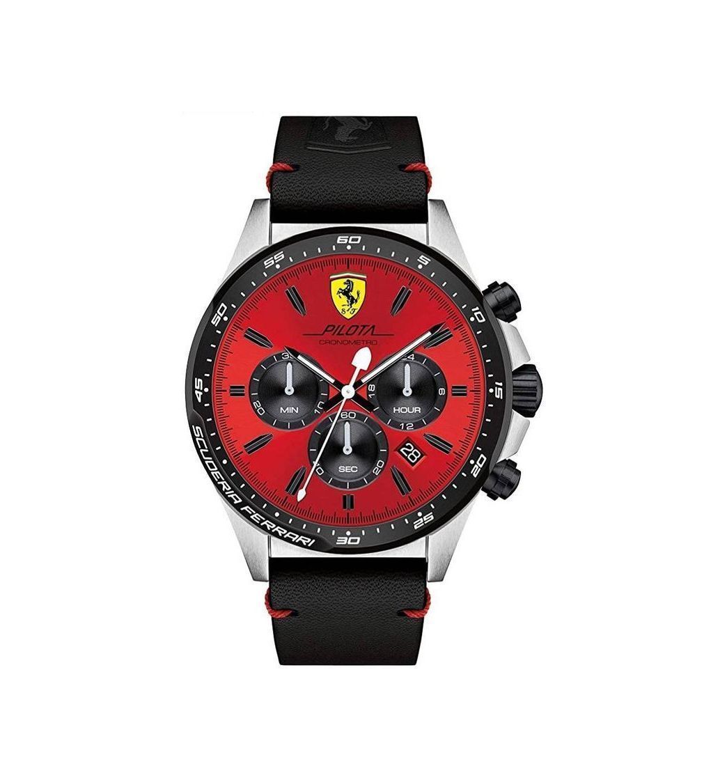 Social Reloj Scuderia Ferrari para Hombre 0830387, Negro