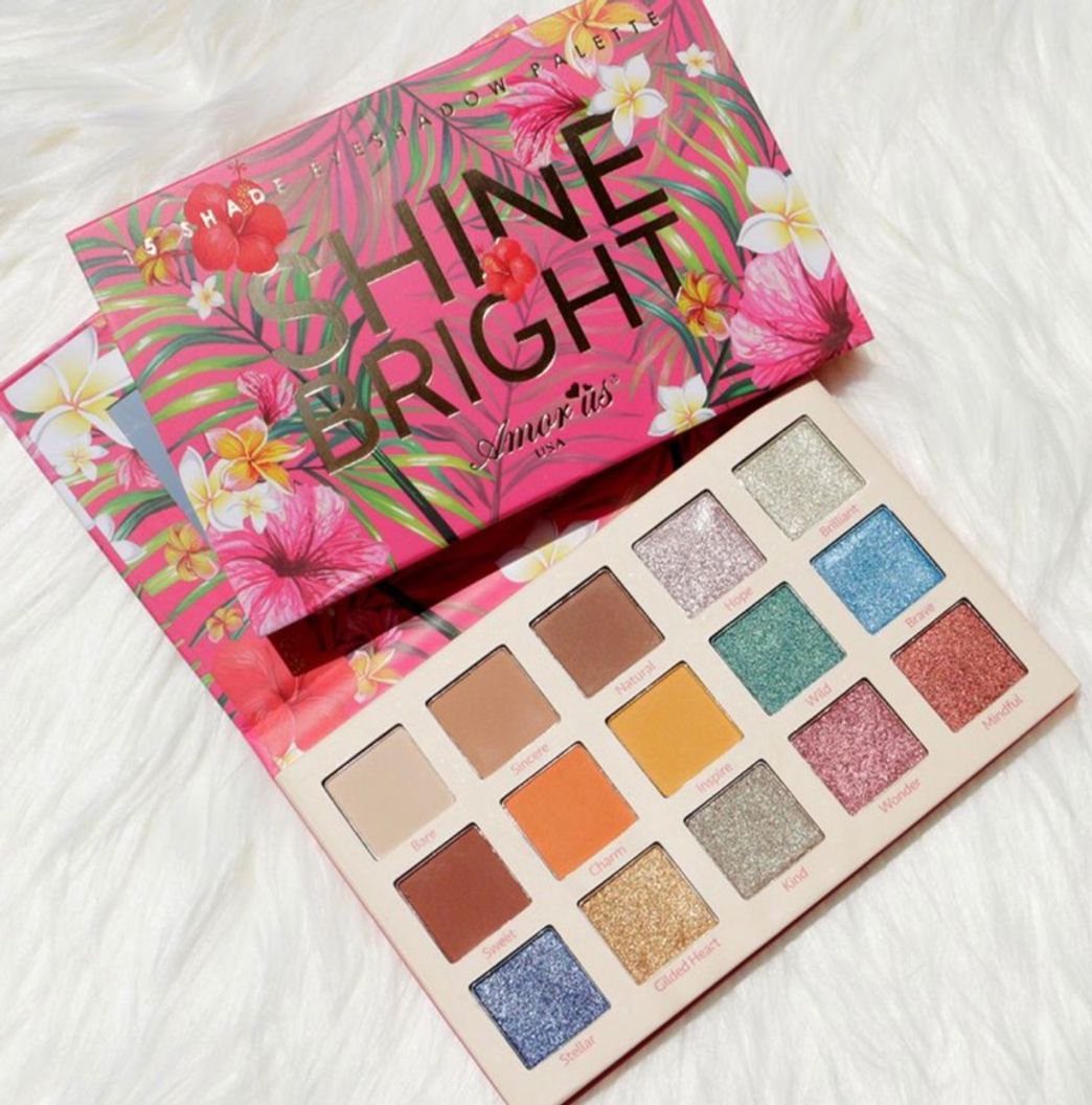Sombras Shine Bright Amor Us con 15 tonos