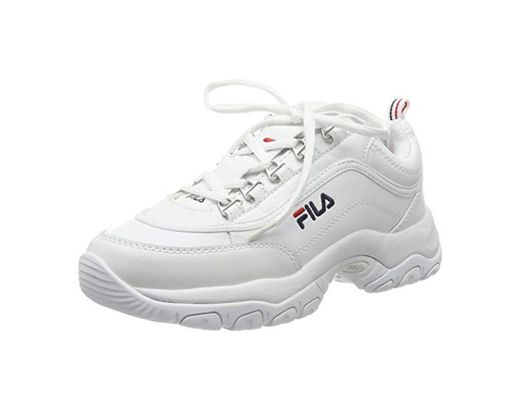 Fila Strada Low Wmn, Zapatillas Altas para Mujer, Blanco