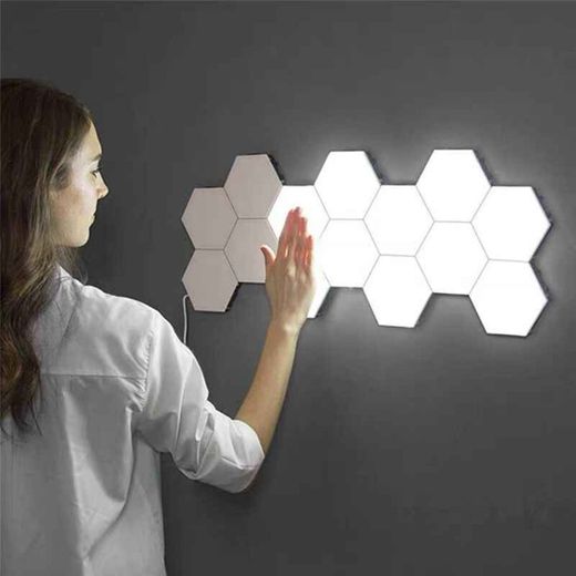 Luces LED modernas, montaje Modular de panal de abeja