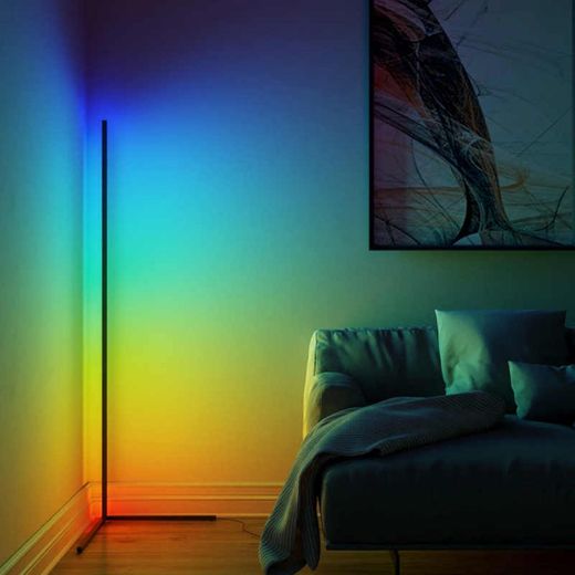 Lámpara de pie moderna RGB con control remoto