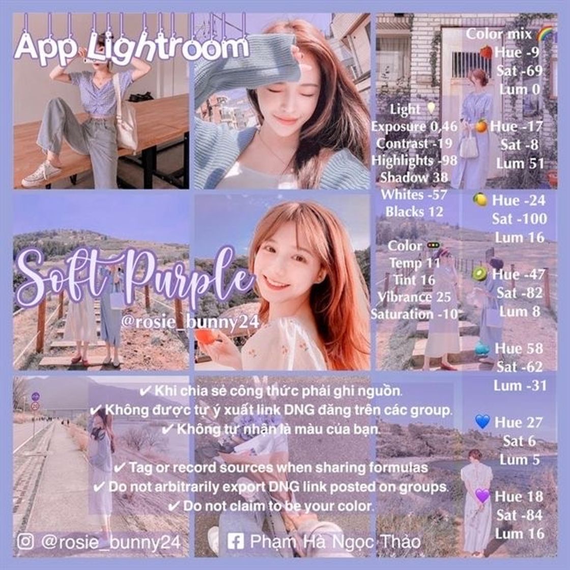 Fashion Lightroom Soft Purple💜