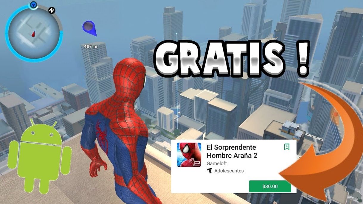 Videojuegos El sorprendente hombre araña 2 para android full mas datos 