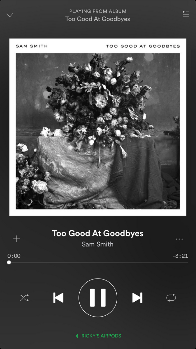 Canción Too Good At Goodbyes