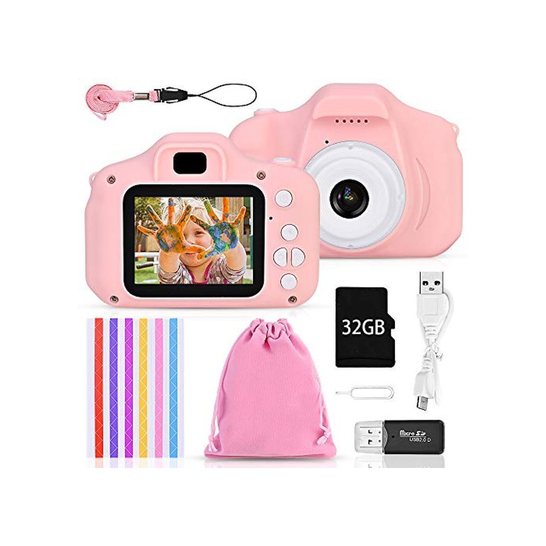 Faburo Set de Cámara de Fotos Digital para Niños