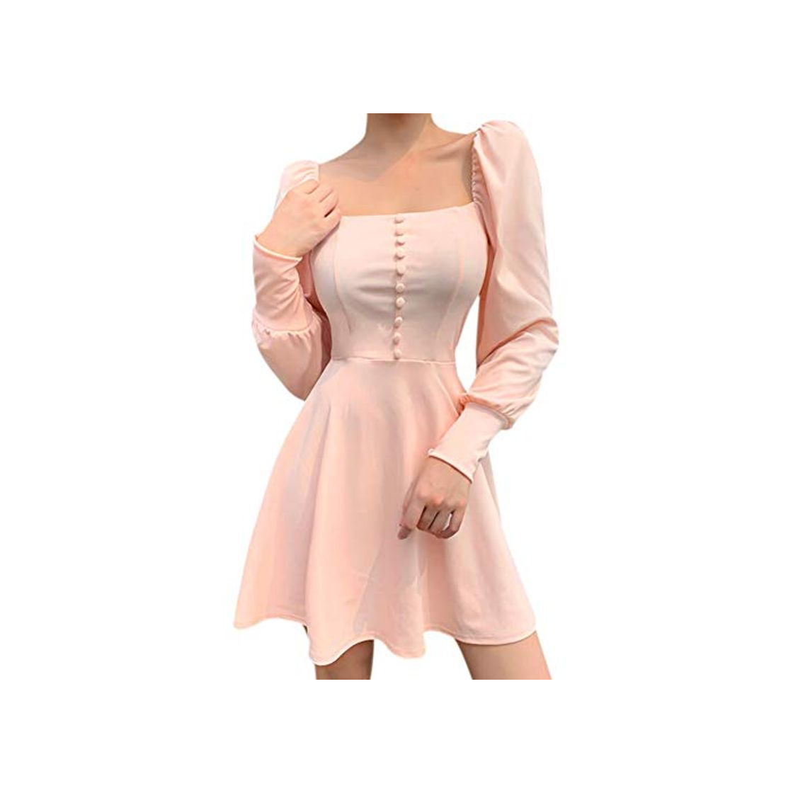 Product Chinkyo - Vestido corto de manga larga para mujer