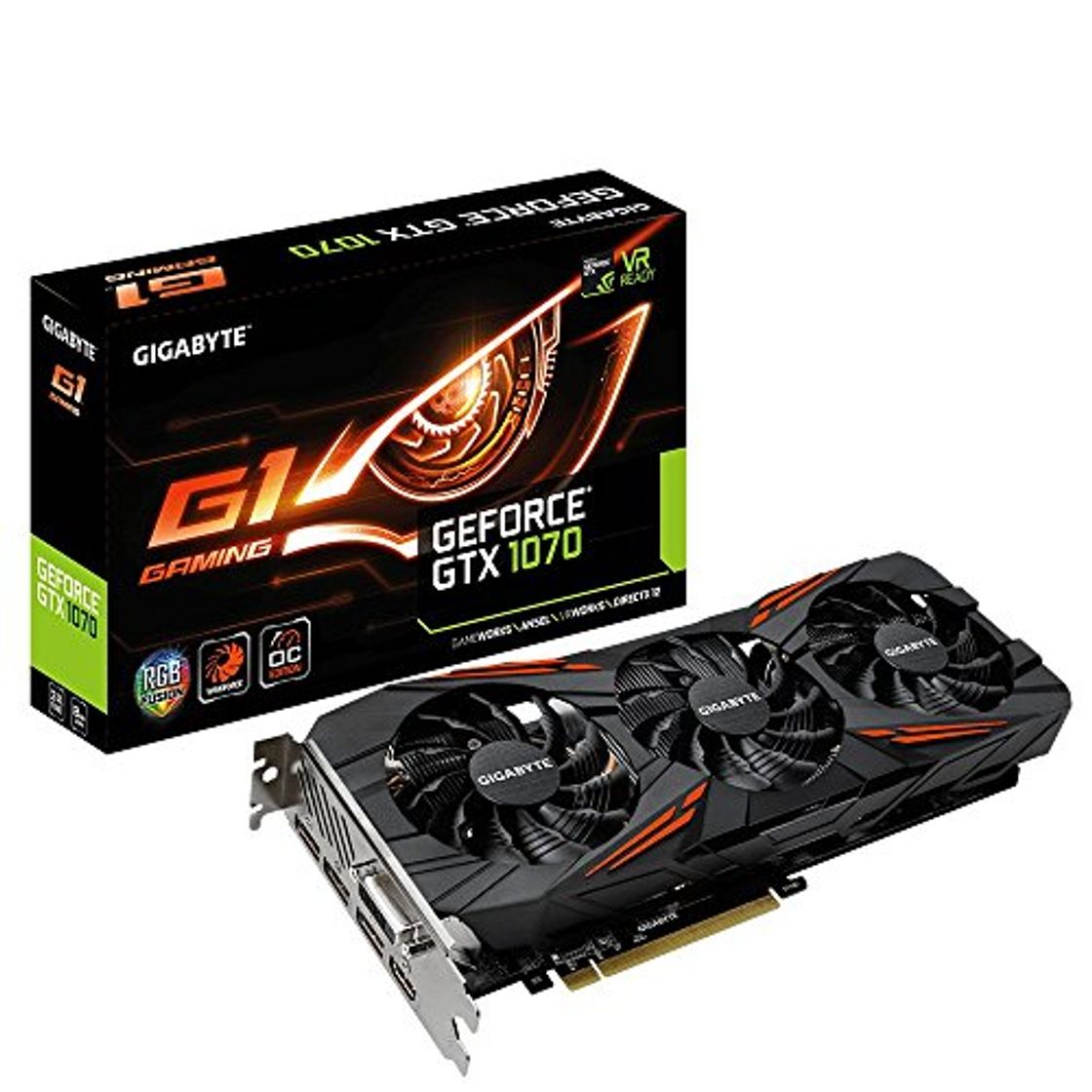 Electronic GeForce GTX 1070 G1 Gaming 8G - Tarjeta gráfica