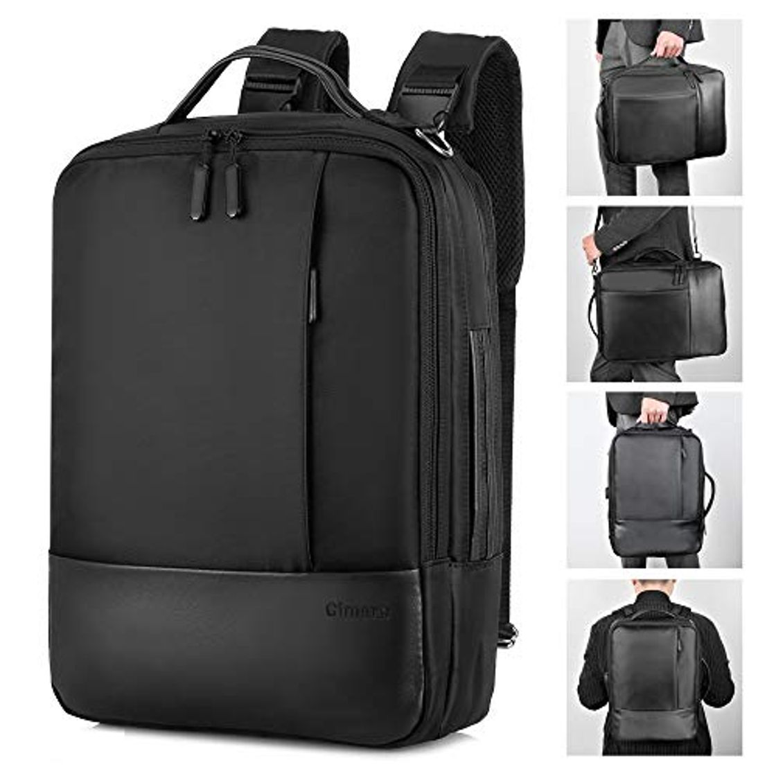 Fashion Gimars Diseño de actualización 3 en 1 Mochila Ejecutivo Hombre Impermeable para