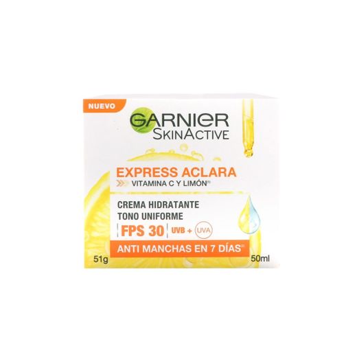 Crema Aclarante Fps 30 y Vitamina C Express Aclara Garnier