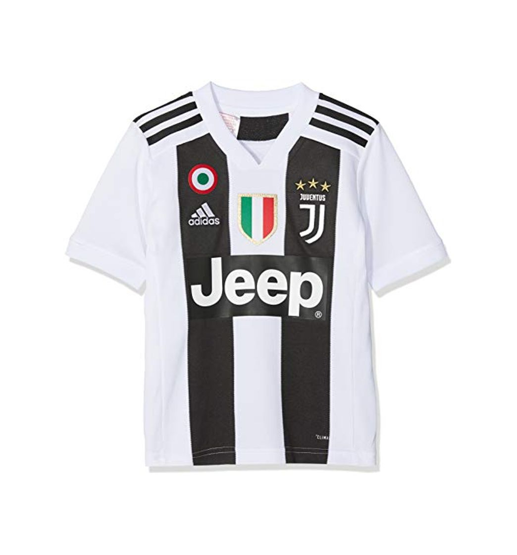 Social adidas Juve H JSY Y Camiseta Gara Home 2018/2019 Cristiano Ronaldo, Niño,