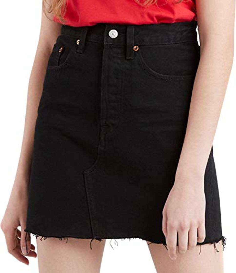 Social Levi's HR Decon Iconic BF Skirt Falda, Negro
