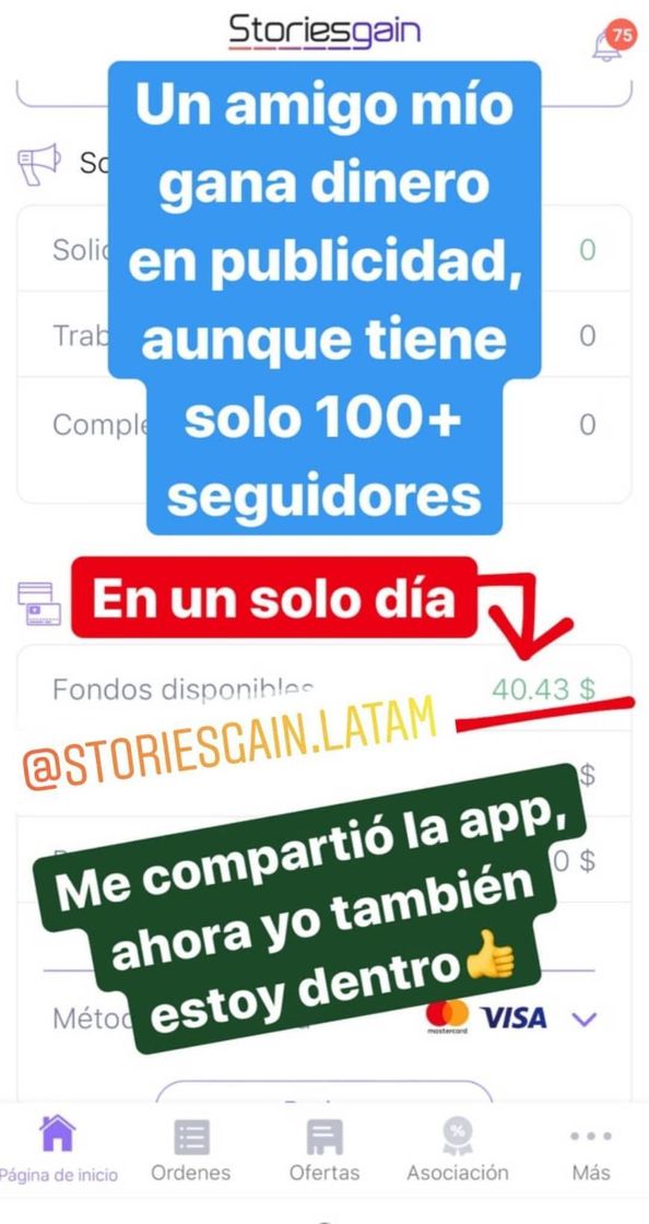 App App que paga por publicar anuncios en tus stories de insta