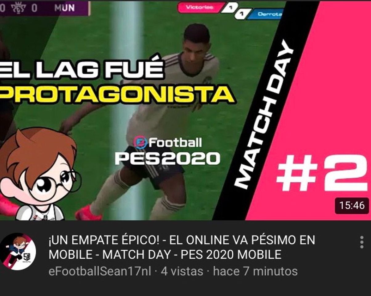 Fashion eFootBallSean17nl nuevo canal de YouTube 