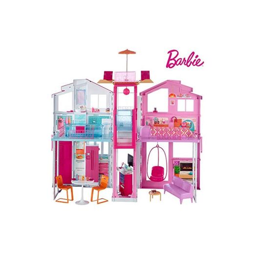 Barbie Supercasa, casa de muñecas con accesorios