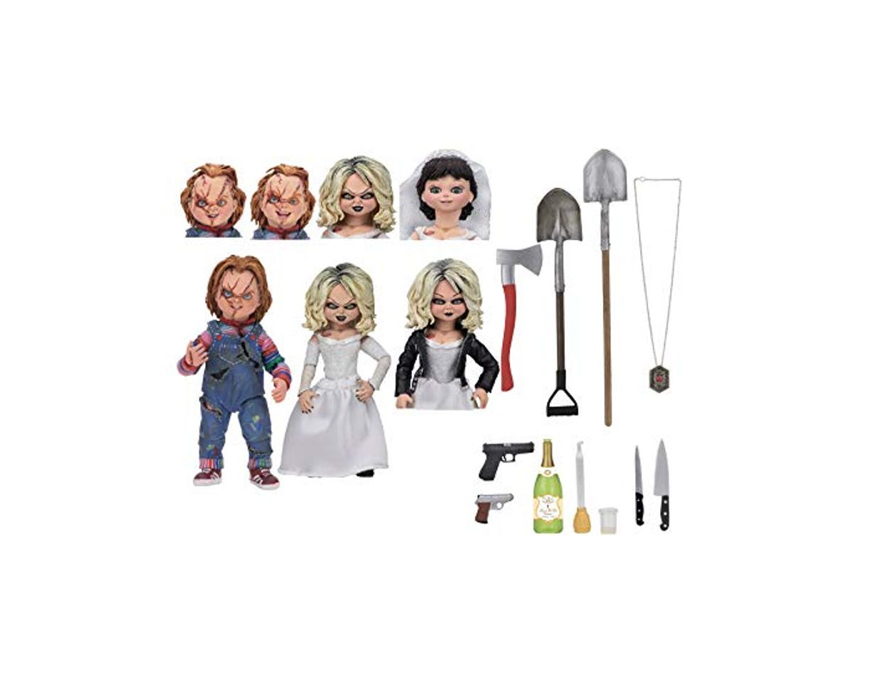 Products NECA- Chucky, el muñeco diabólico Pack 2 Figuras Ultimate Chucky & Tiffany,