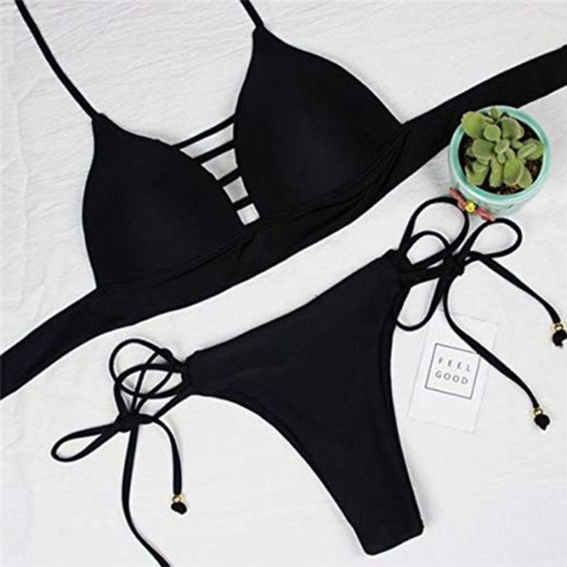 Social GUOZI Bikini Bikini de Color Escote Verde Traje de baño de Dos Piezas con Tanga Bikini Traje de baño Cintura Alta Cor Verde Escavar Duas Peças Maiô Com Tanga Brasileira Maiô Cintura Alta Desgaste
