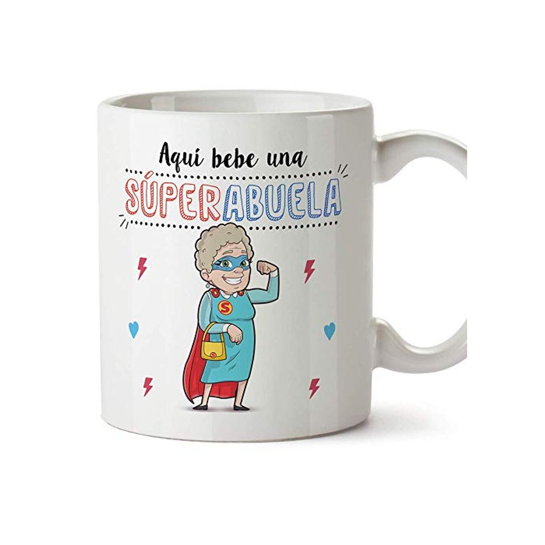 Social MUGFFINS Taza Abuela - Aquí Bebe una Super Abuela - La Mejor