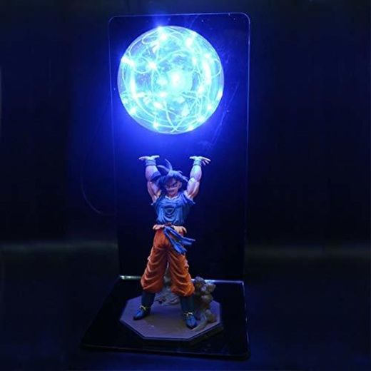 Dragon Ball Z Lámpara Goku Fuerza Bombas Creativas Lámpara De Mesa Iluminación