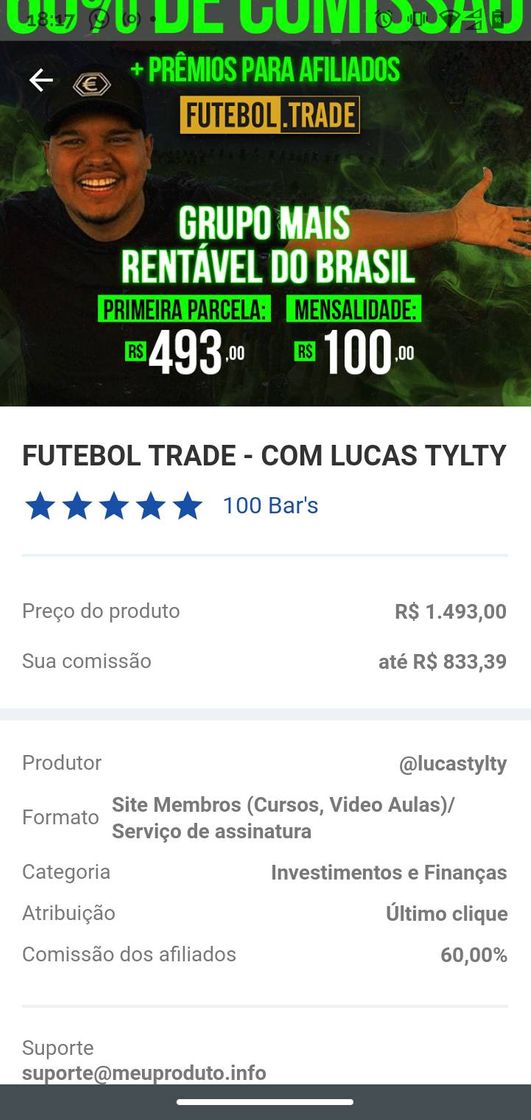 Moda Futebol Trade com Lucas TYLTY