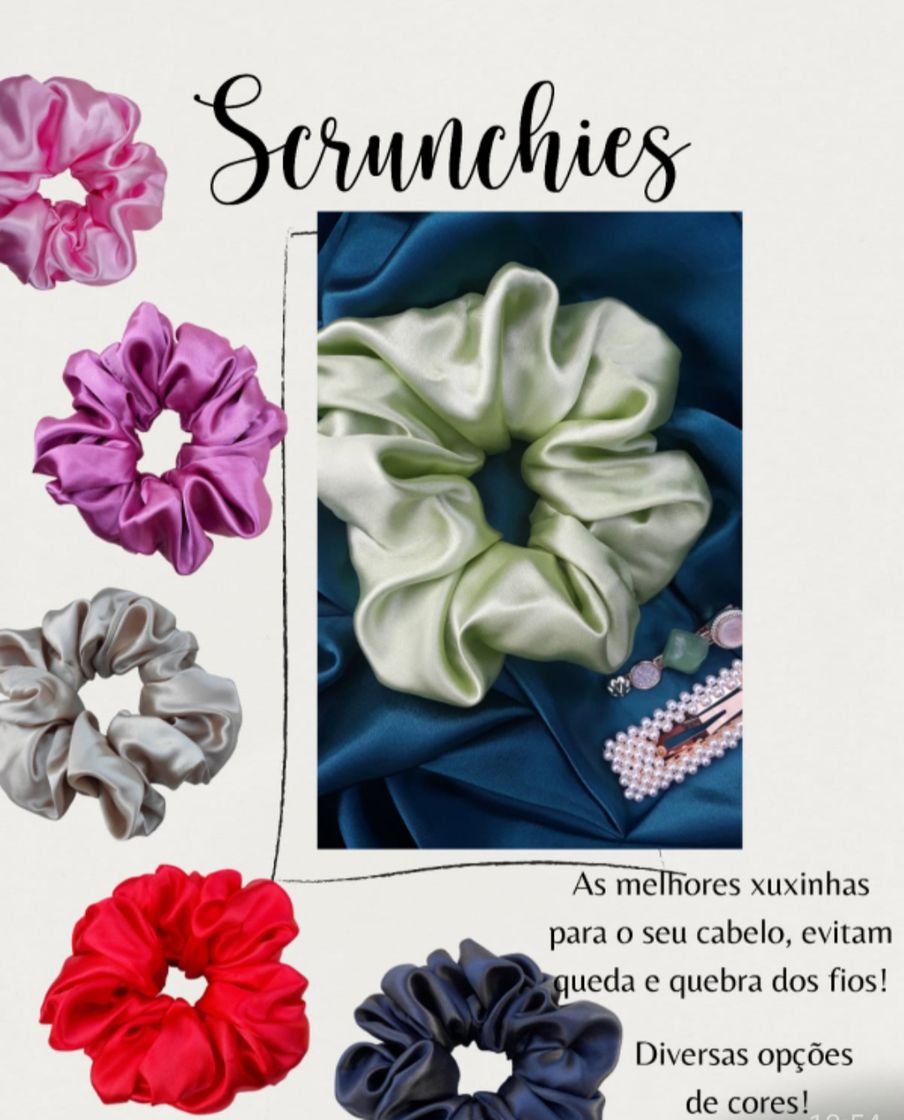 Moda Loja de Scrunchies e toucas de cetim