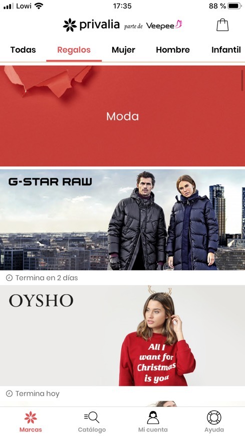 App Privalia 10€ descuento 