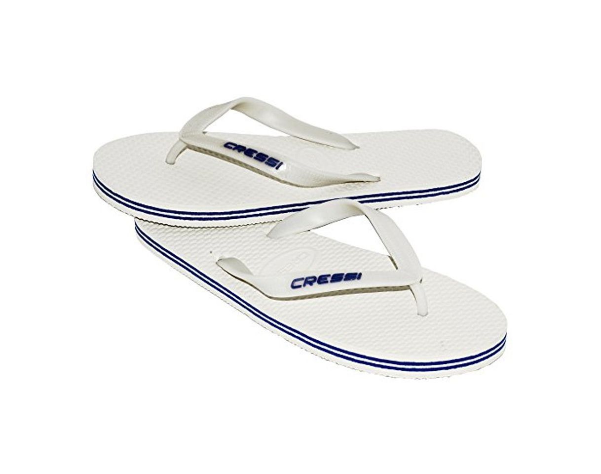 Product Cressi Beach Flip Flops Chanclas de Playa Unisex para Adultos, Blanco