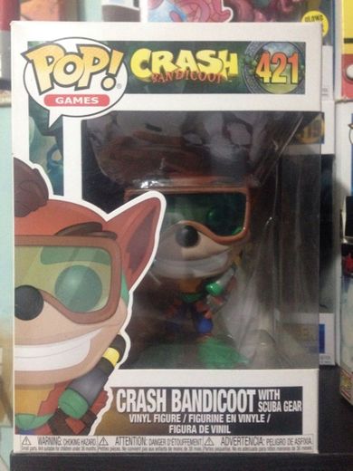 Funko Crash Figura Pop Cras Bandicoot, Multicolor