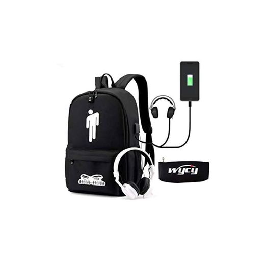 WYCY Mochila Luminosa Mochila Escolar para Estudiantes Mochila Escolar de 35L con